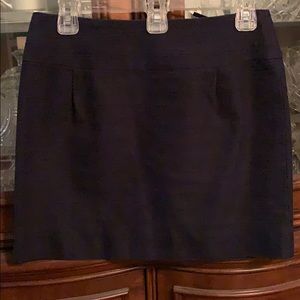 J crew textured navy skirt size 0